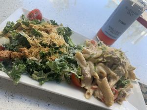 Chicken Alfredo, so delish 🥰 at JOi Café in Westlake Village