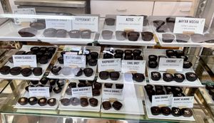 Half of the case has labeled vegan chocolates   at Mama Ganache in San Luis Obispo