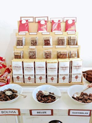 Sampling chocolates at Mama Ganache in San Luis Obispo