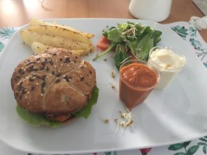 mmm, burgers at Rawmazing in Bucharest