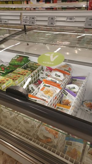 Vegan meat at Kronan in Selfoss