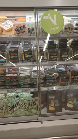 Vegan cheese at Kronan in Selfoss
