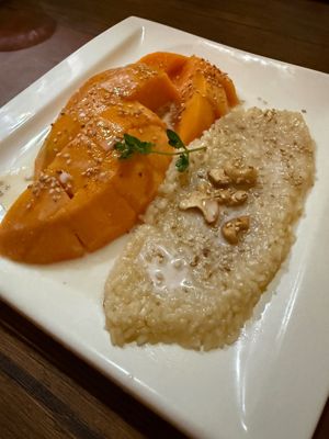 mango sticky rice at Ruanthai -Thai Food - Casa Thai in Antigua