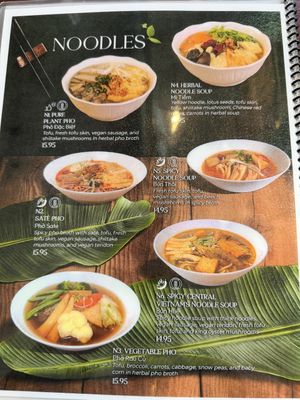 This is the new vegan menu with the exception of the hot pot page.   at Luong-Loi Restaurant in Wheaton
