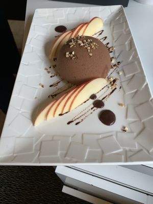Mousse au chocolat  at La Petite Marche in Dijon