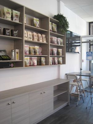 Products at Cafe Nutrimania in Montreal