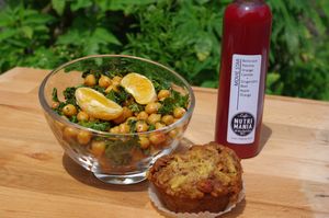 Another amazing combo :) at Cafe Nutrimania in Montreal