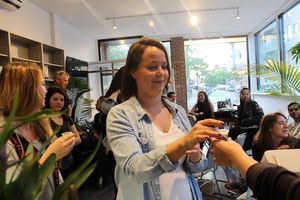 mmmm smoothie tasting at Café Nutrimania ! at Cafe Nutrimania in Montreal