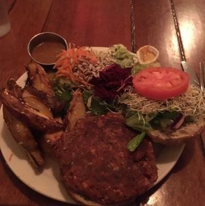 vegan burger! at MeeT on Main in Vancouver