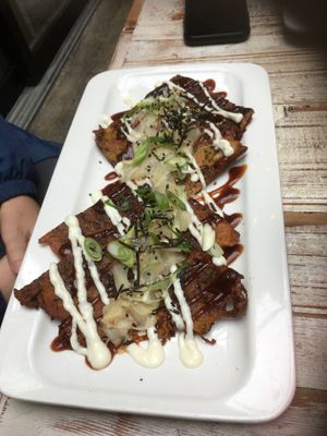 Okonomiyaki at MeeT on Main in Vancouver