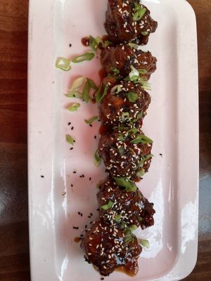 Delicious cauliflower appetizer  at MeeT on Main in Vancouver