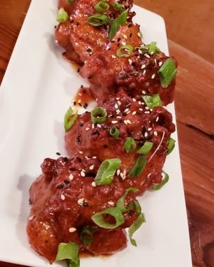 Thai cauliflower wings at MeeT on Main in Vancouver