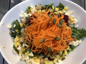 Feta salad at MeeT on Main in Vancouver