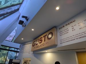 Logo at Gusto Gelato  in Perth