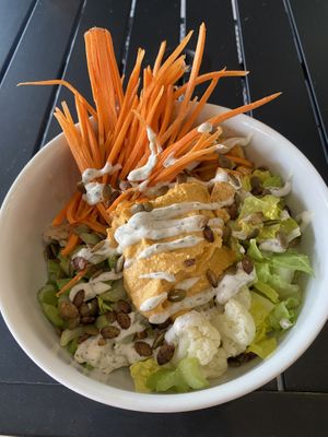 Buffalo Tofu bowl. It was awesome!  at The Well in Lancaster