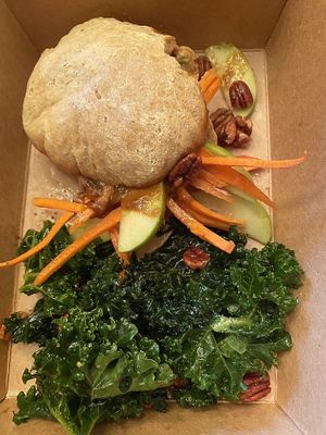 nutty apricot pita sandwich (seasonal) at The Well in Lancaster