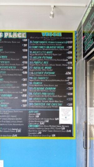 Ike's Veggie Sandwich Menu at Ike's in Santa Rosa