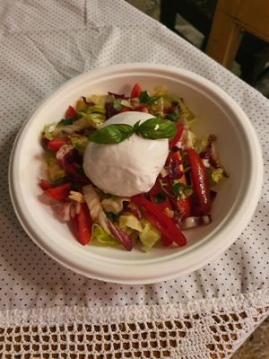 Mozzarella salad at Micro in Cisternino