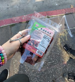Meat candy! at Layonna Vegetarian Health Food in Oakland