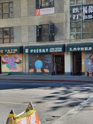 Store front  at Layonna Vegetarian Health Food in Oakland