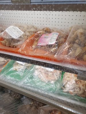 Veg meats at Layonna Vegetarian Health Food in Oakland