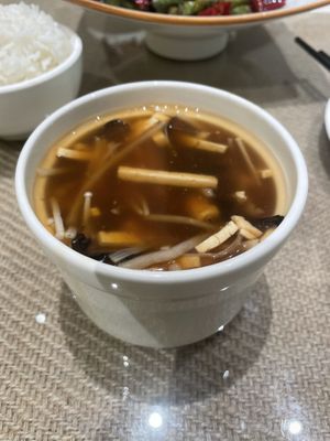 Small hot and sour soup - 23 Y  at JingLianZhai Vegetarian Restaurant in Beijing
