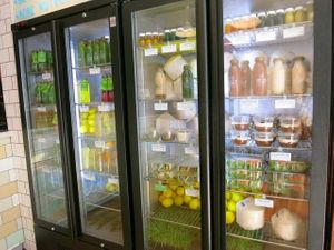 To Go in the fridge  at Juice Tonic in London