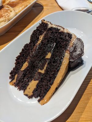 Salted caramel cake at Karamel in North London