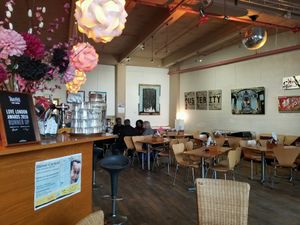 inside at Karamel in North London