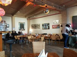 inside at Karamel in North London