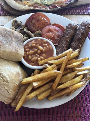 English breakfast  at Karamel in North London