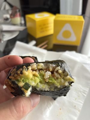 Lots of fillings   at OKA Onigiri in Berlin