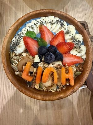 My smoothie bowl's friend  at Ivegan Supershop Xuan Thuy - Healthy Plant Based Cafe in Ho Chi Minh City
