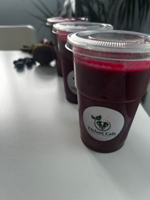 Beetroot Berry Juice  at Elefant Café in Milton Keynes