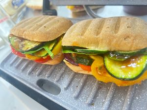 Zucchini Panini at Elefant Café in Milton Keynes