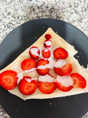Vegan Crepe at Elefant Café in Milton Keynes