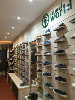 Natural world shoes at Sapato Verde in Lisbon