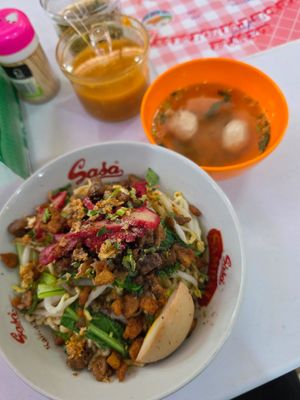 Bakmi bakso vegetarian at LINA FOOD VEGETARIAN in Tangerang