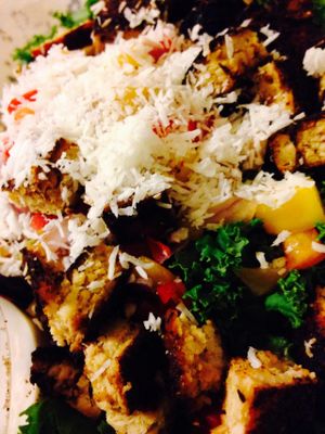 Caribbean jerk kale salad at Native Foods - Conn Ave in Washington