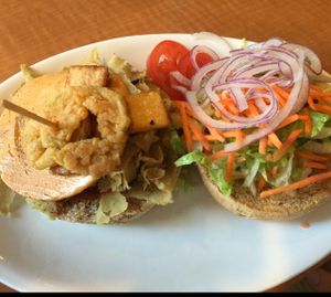 Oklahoma bacon cheeseburger  at Native Foods - Conn Ave in Washington