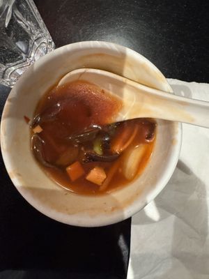 Hit and Sour Soup - Vegan  at Federick Restaurant in Markham