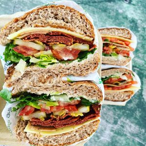 Vegan Deli Sandwich  at Veggie Grill in Corte Madera