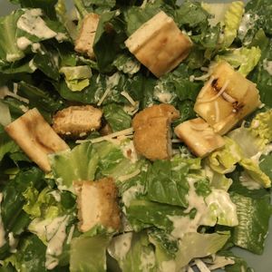 Caesar with Crispy Chickin' at Veggie Grill in Corte Madera