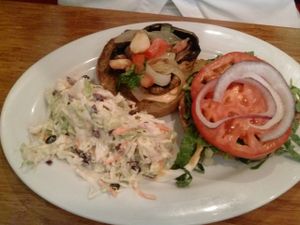 Papa's portobello sandwich at Veggie Grill in Corte Madera