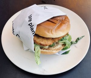 ‘Fish’ sandwich  at Veggie Grill in Corte Madera