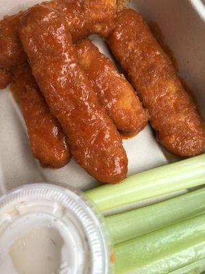 Buffalo Wings — hot!! at Veggie Grill in Corte Madera
