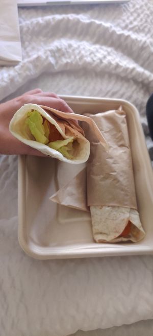 Buffalo wraps at Veggie Grill in Corte Madera