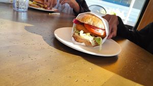 Santa fe burger at Veggie Grill in Corte Madera