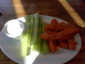 Buffalo wings at Veggie Grill in Corte Madera