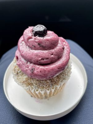 Blueberry vanilla cupcake  at Viva in Tacoma